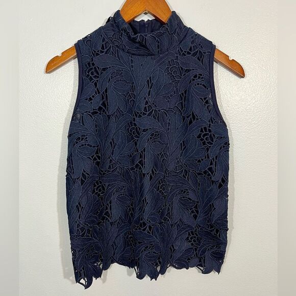 Ann Taylor Tops - NWT Ann Taylor Petite Lace Overlay Sleeveless Top